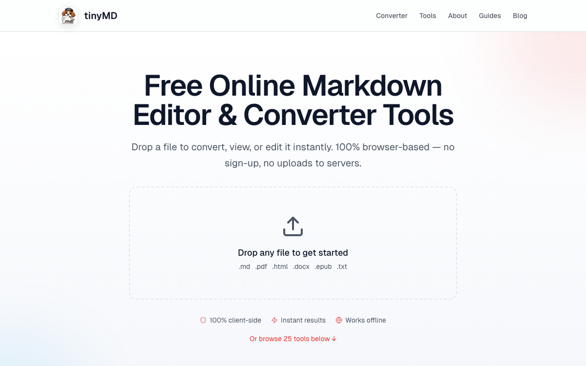 tinyMD Markdown toolkit